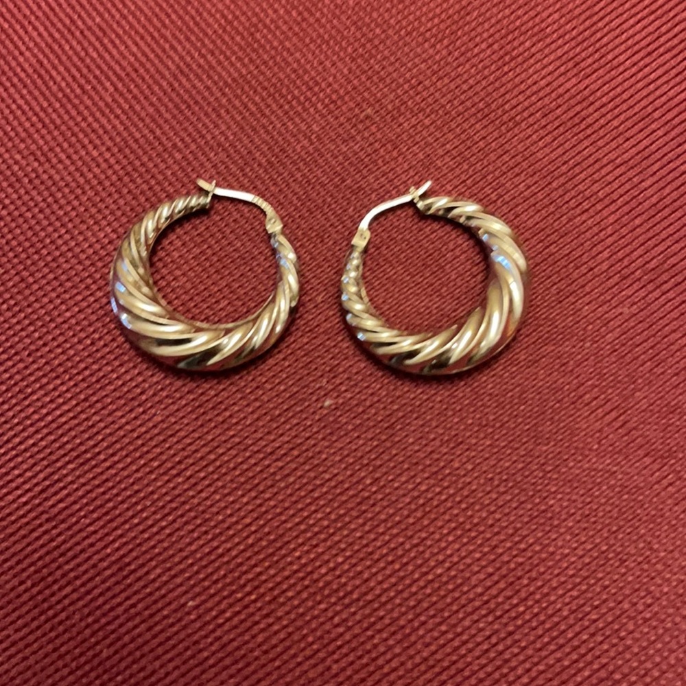 Sterling silver hoops